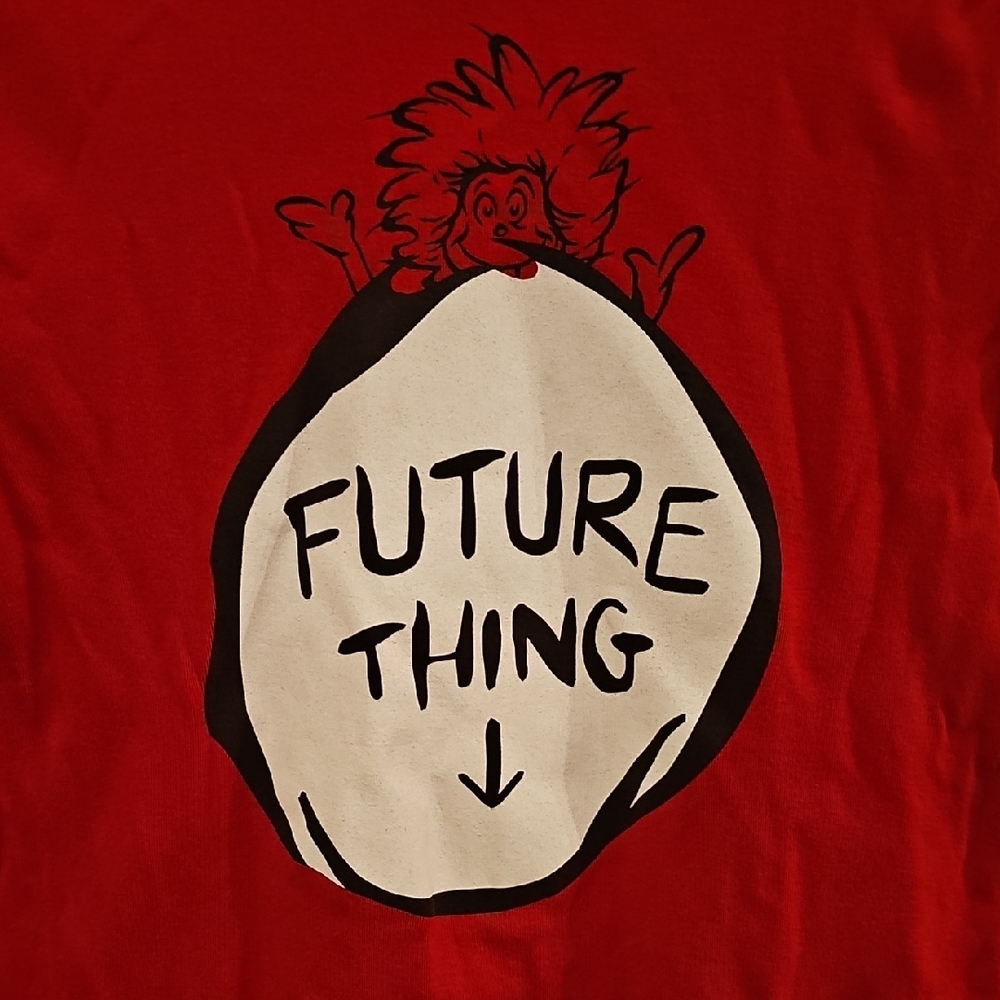 Maternity Dr Seuss Funny Red Graphic Tee